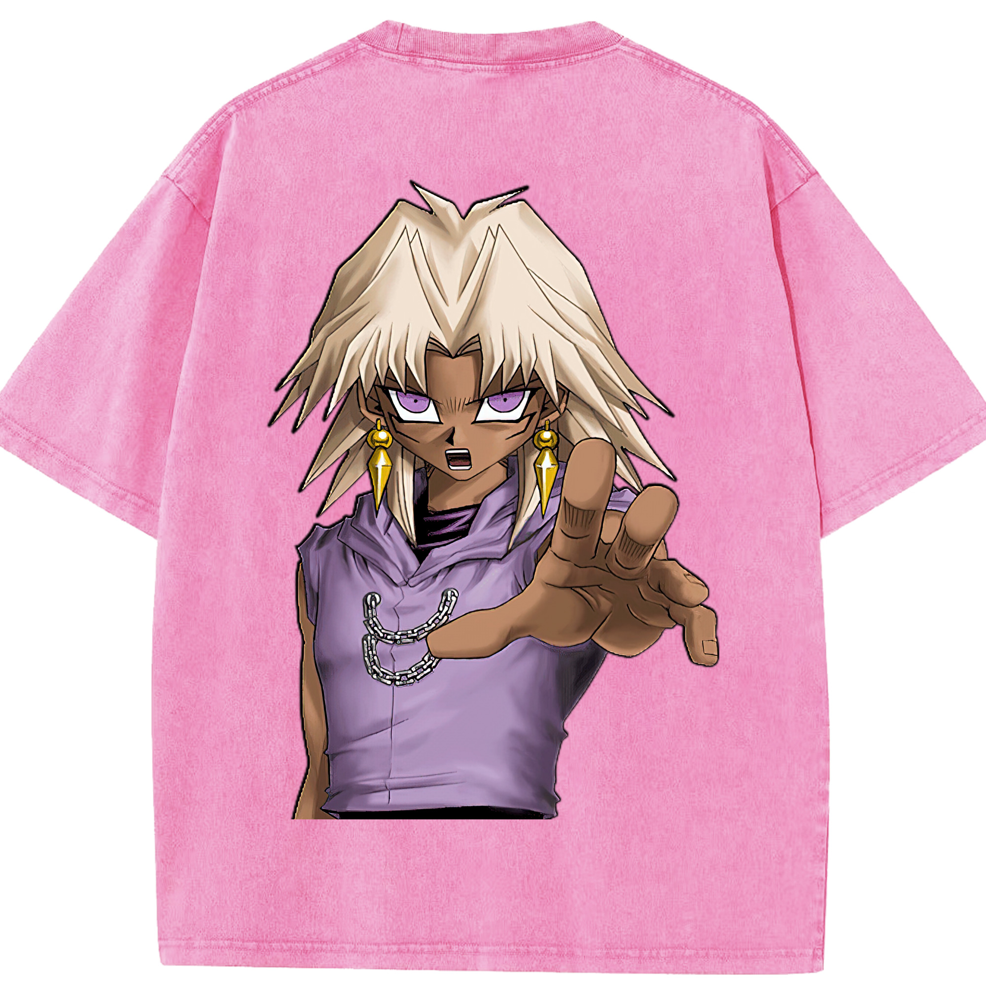 （画像用） 遊☆戯☆王 Yu-Gi-Oh! 綿100% ヴィンテージ風 半袖Tシャツ（背面プリント）